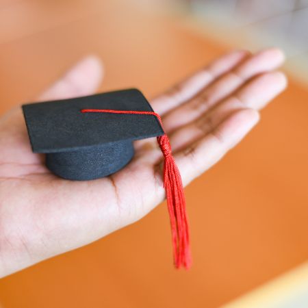 Three people are standing